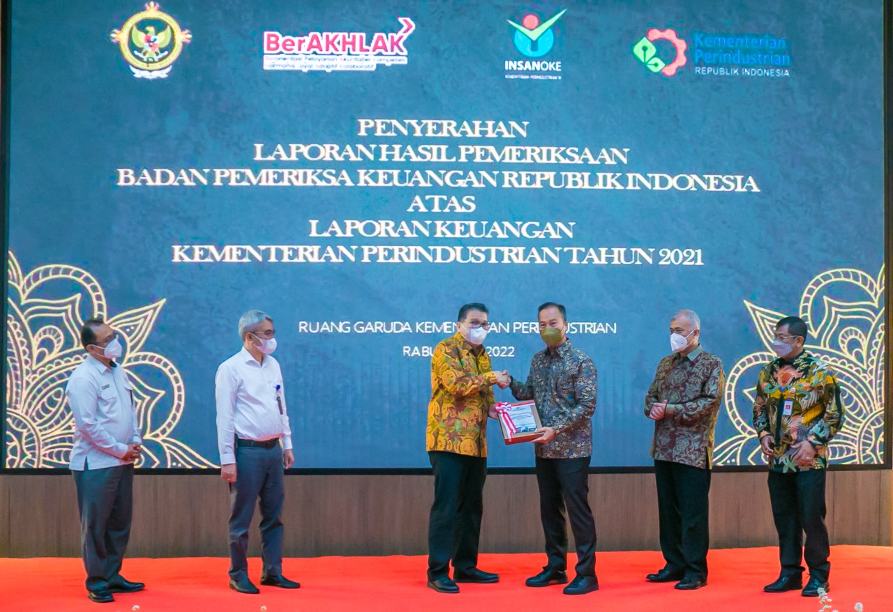 Kementerian Perindustrian Raih Opini Wajar Tanpa Pengecualian (WTP) 14 Kali Berturut